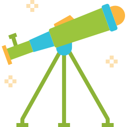 télescope Icône