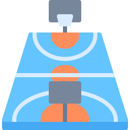 campo da basket icona