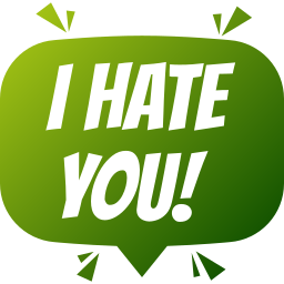 Hate you icon