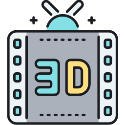 filme 3d Ícone