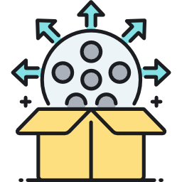 distribuzione cinematografica icona