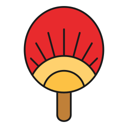 Folding fan icon