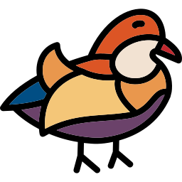 Mandarin duck icon