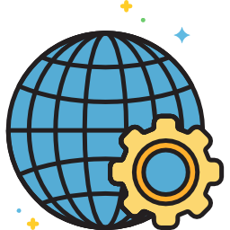 Globe grid icon