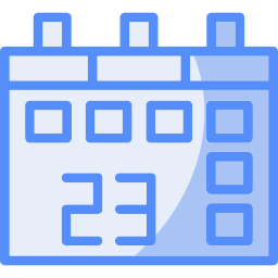 Calendar date icon