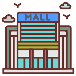 Shopping mall icon