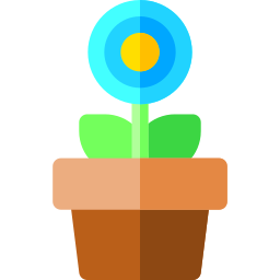 Flower pot icon