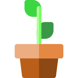 Flower pot icon