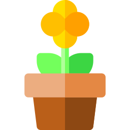 Flower pot icon