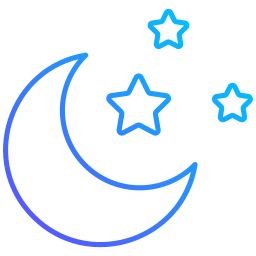 Crescent moon icon