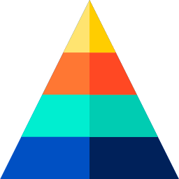 grafico a piramide icona