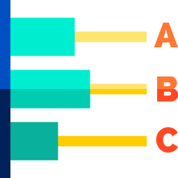 Gráfico de barras Ícone