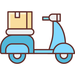 Delivery bike icon