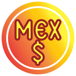 Mexican peso icon