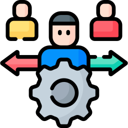 Work delegation icon