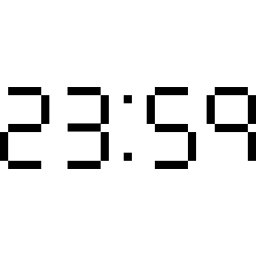 digital Clock midnight icon