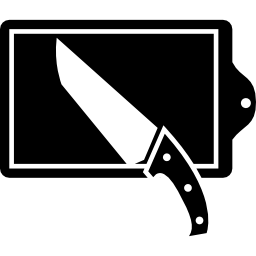 Cutting Board and knife icon