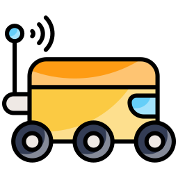 Delivery robot icon