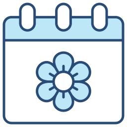 Spring calendar icon