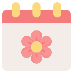 calendário de primavera Ícone