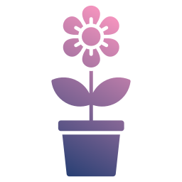 Flower pot icon