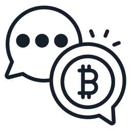 chat bitcoin Icône