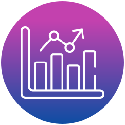 gráfico financeiro Ícone