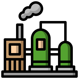 Oil refinery icon