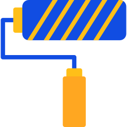 rouleau de peinture Icône