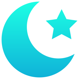 Moon and star icon