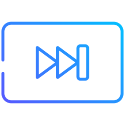 pulsante di avanzamento veloce icona