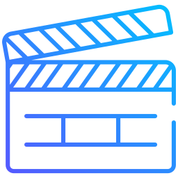 Film clapperboard icon