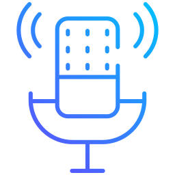 Broadcast microphone icon