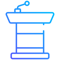 Speech podium icon