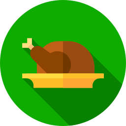 Roast chicken icon