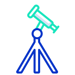 télescope Icône