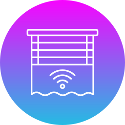 Smart curtain icon