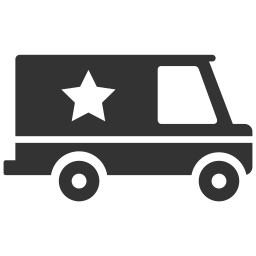 Cop truck icon