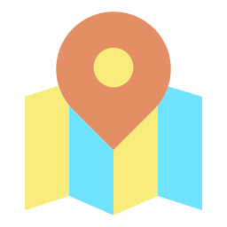 Map travel icon