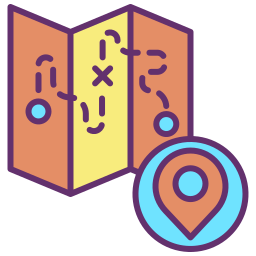 Map travel icon