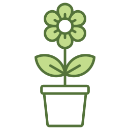 Flower pot icon