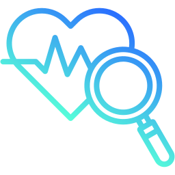 Healthcare analysis icon