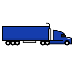 Trailer truck icon