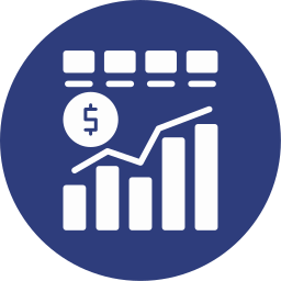 tableau financier Icône