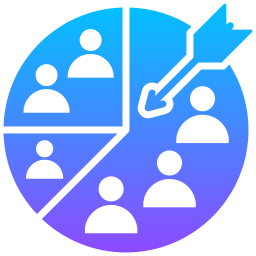 segment de marché Icône