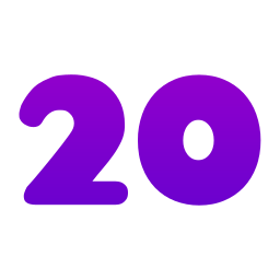 numéro 20 Icône