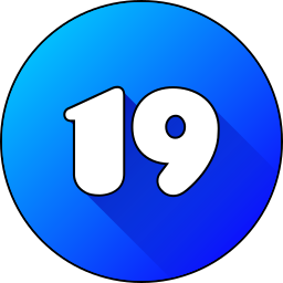 Number 19 icon