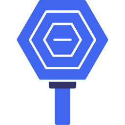 Stop sign icon