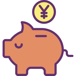 Piggy bank icon