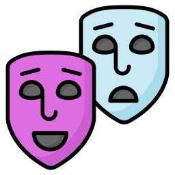 theater maskers icoon